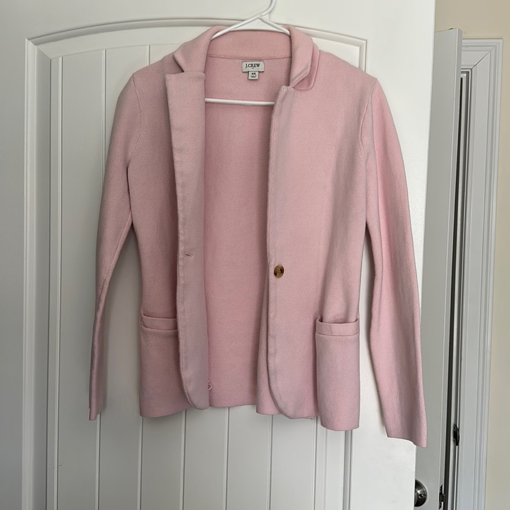 J Crew xs pink blazer with pockets